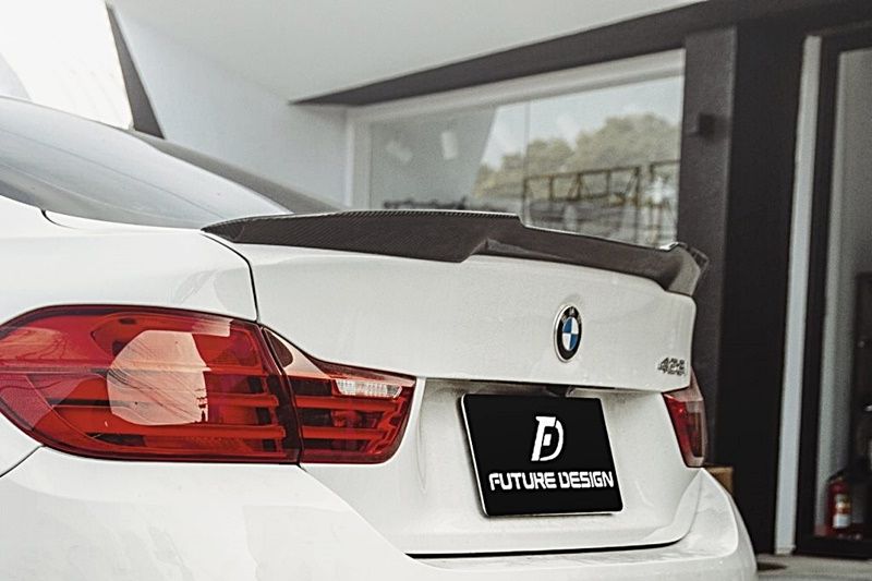 BMW F32- M4 style Carbon trunk spoiler 05